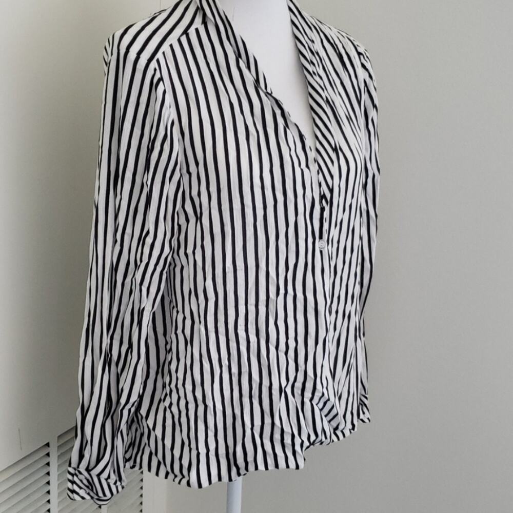NWOT Zara European Faux Wrapped Blouse